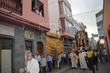 Misa y procesión de la Virgen de Telde en Los Llanos de Telde (Foto TA)